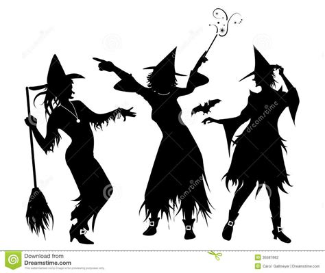 Make a statement with a large-scale witch silhouette drawing